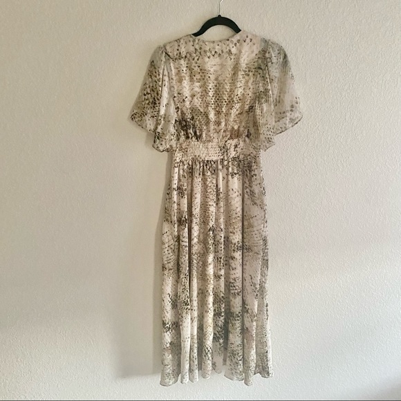 London Times Womens Size US 2 Snake Maxi Dress - Picture 5 of 9